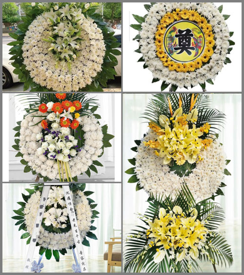 广东揭阳市普宁市梅林镇毛岭村花圈速递