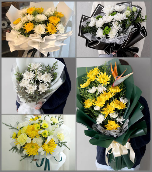 广东揭阳市普宁市梅林镇毛岭村白事花束代送